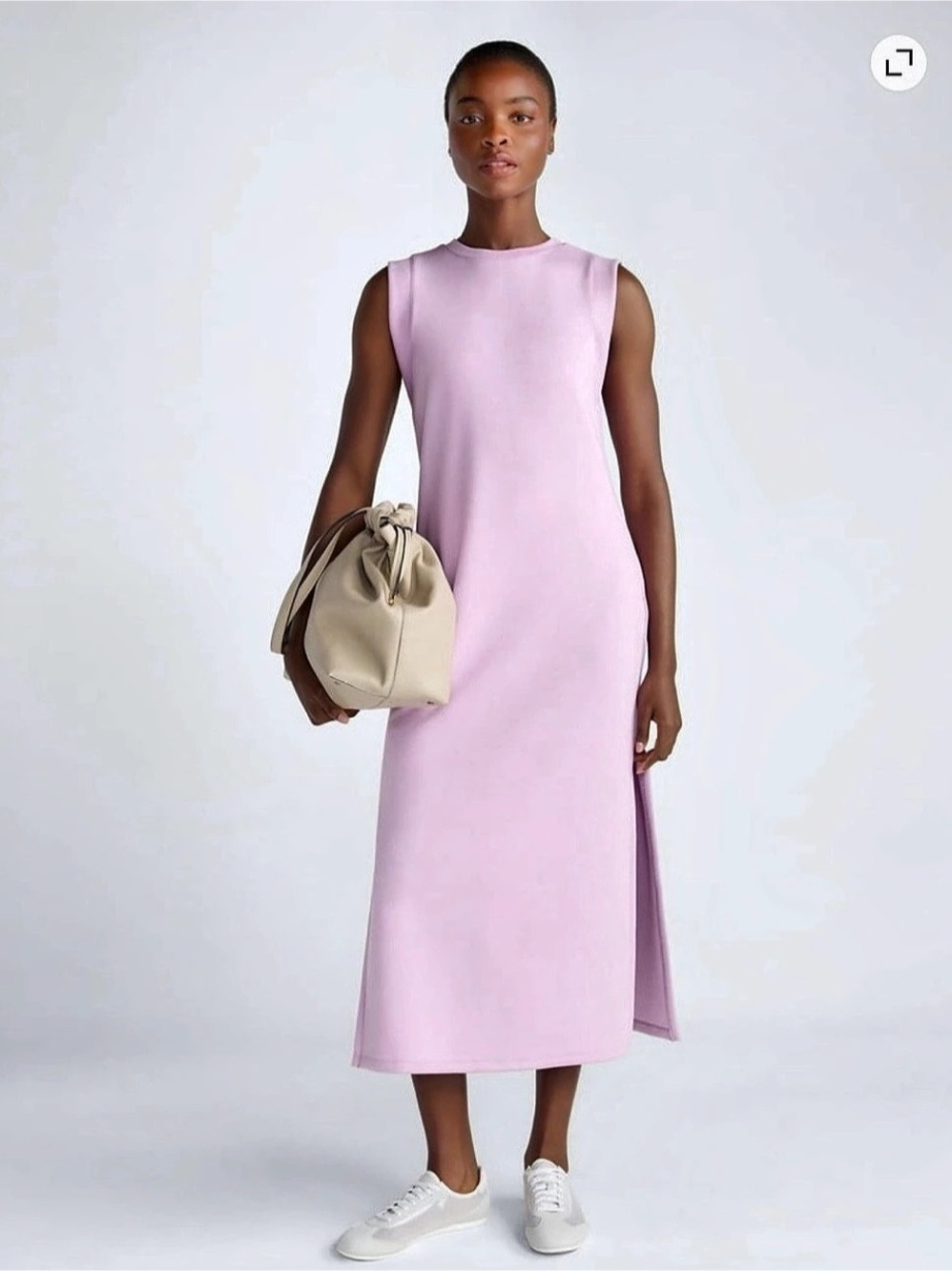 All Aligned Ribbed Midi Dress